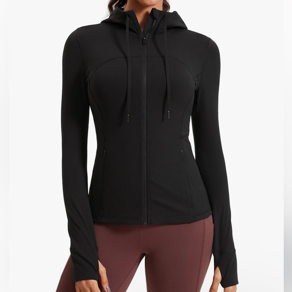 CRZ Yoga Butterluxe Hooded Athletic Jackets Womens Small